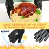 BBQ Gloves, 1472¬∞F Heat Resistant Fireproof Mitts, Silicone Non-Slip Washable Oven Kitchen Gloves for Barbecue, Grilling, Cooking, Baking, Camping