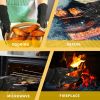 BBQ Gloves, 1472¬∞F Heat Resistant Fireproof Mitts, Silicone Non-Slip Washable Oven Kitchen Gloves for Barbecue, Grilling, Cooking, Baking, Camping