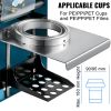 VEVOR Manual Tea Cup Sealer Machine, 300-500 Cup/h Manual Boba Tea Sealer Machine, Blue Boba Tea Sealing Machine