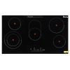 Electric Ceramic Stove! ZOKOP 35in 220v 8600w Rectangular 6-Burner Stove, Glass And Iron Spray-Coated Anti-Rust Bottom Shell