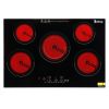 Electric Ceramic Stove! ZOKOP 30in 220v 7600w Rectangular 5-Burner Stove, Glass And Iron Spray-Coated Anti-Rust Bottom Shell
