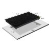 Electric Ceramic Stove! ZOKOP 35in 220v 8600w Rectangular 6-Burner Stove, Glass And Iron Spray-Coated Anti-Rust Bottom Shell