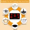 Electric Ceramic Stove! ZOKOP 35in 220v 8600w Rectangular 6-Burner Stove, Glass And Iron Spray-Coated Anti-Rust Bottom Shell